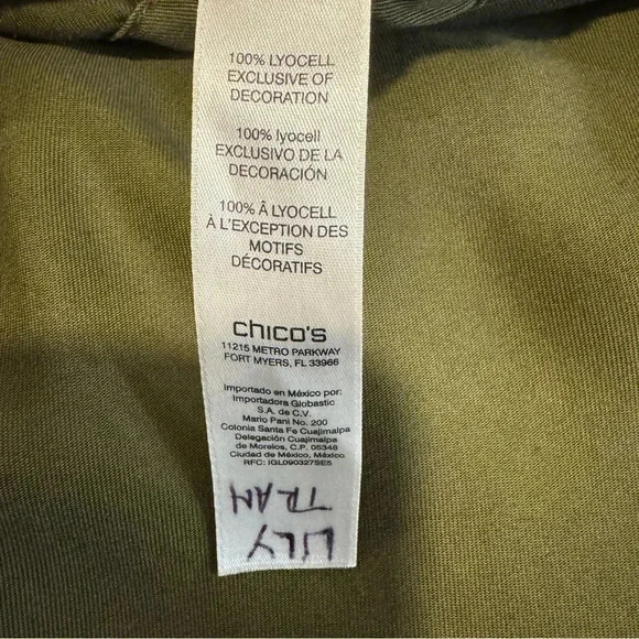 Chico’s Embroidered Anorak Jacket Utility Military Eclectic Casual Chic Boho 4 - Picture 7 of 8